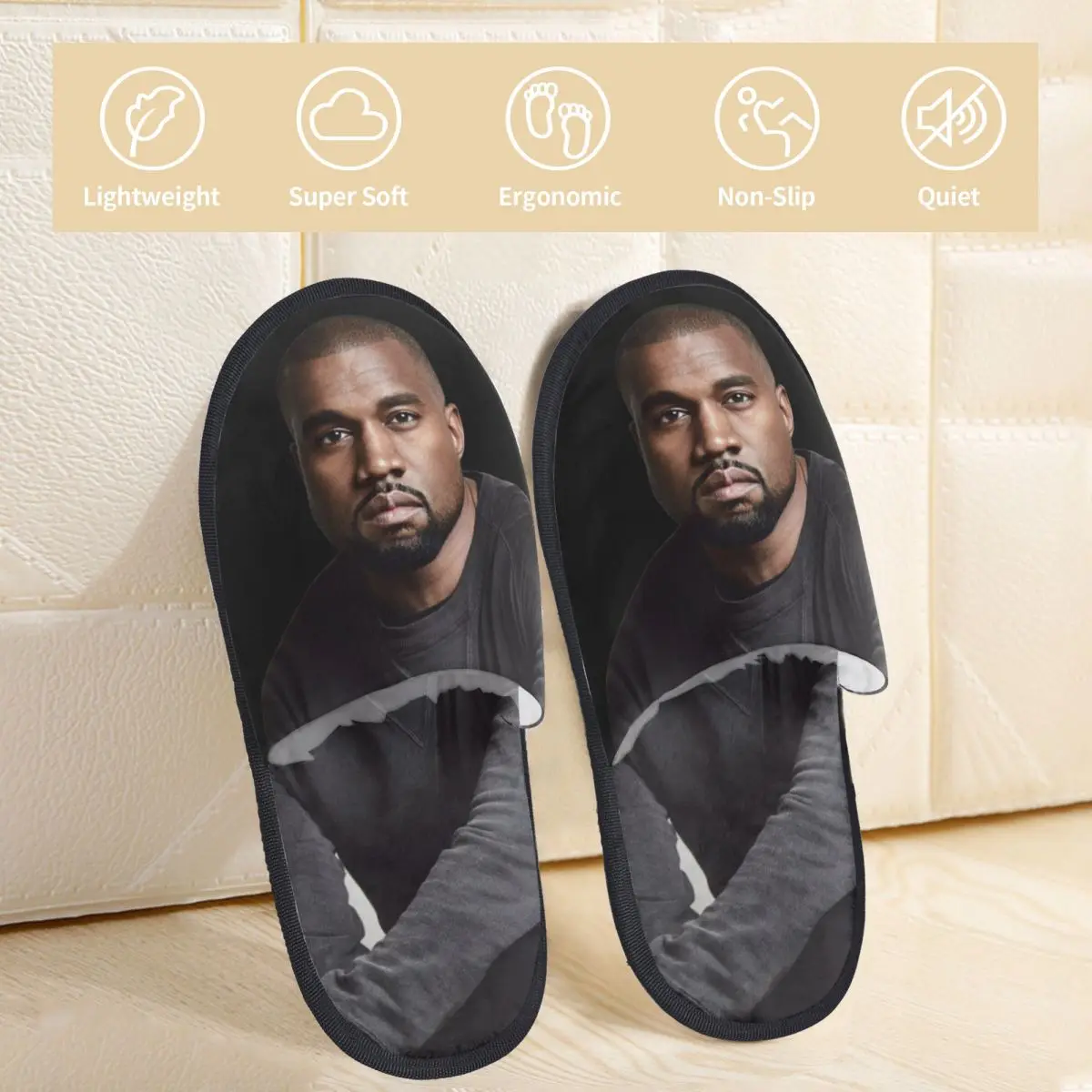 Меховые тапочки Kanye West 5 для мужчин и женщин уютные домашние