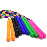 pp handle no logo 2 9m hard beaded beaded rope fitness freestyle skipping rope 1 inch straight bead