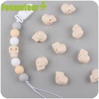 fosmeteor new baby products cartoon silicone skull teether creative baby diy silicone bite teether pacifier chain accessories