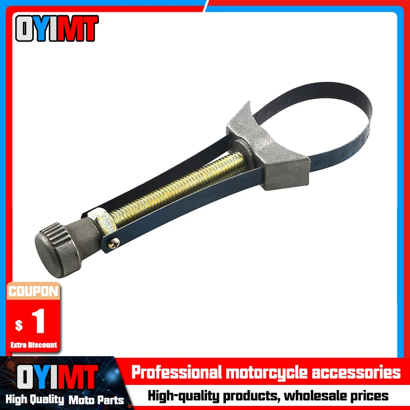 Car Auto Oil Filter Removal Tool Cap Spanner Strap Wrench 60mm To 120mm Diameter Adjustable for Honda Yamaha Suzuki Repair Tool