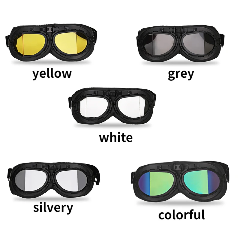 

1pcs Retro Harley Windshields Motorcycle Glasses Off Road Goggles Knight Windshields Impact Resistant And Sandproof Man Glasses
