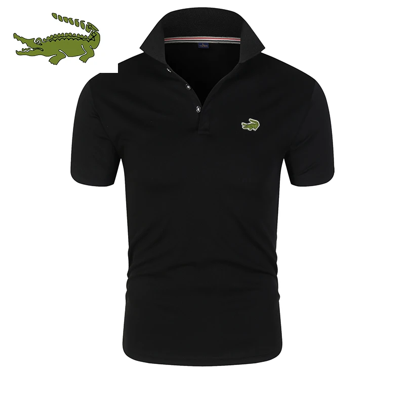 

Рубашка-поло CARTELO мужская с вышивкой, деловая Повседневная дышащая модная, с лацканами, лето 2023, 4XL