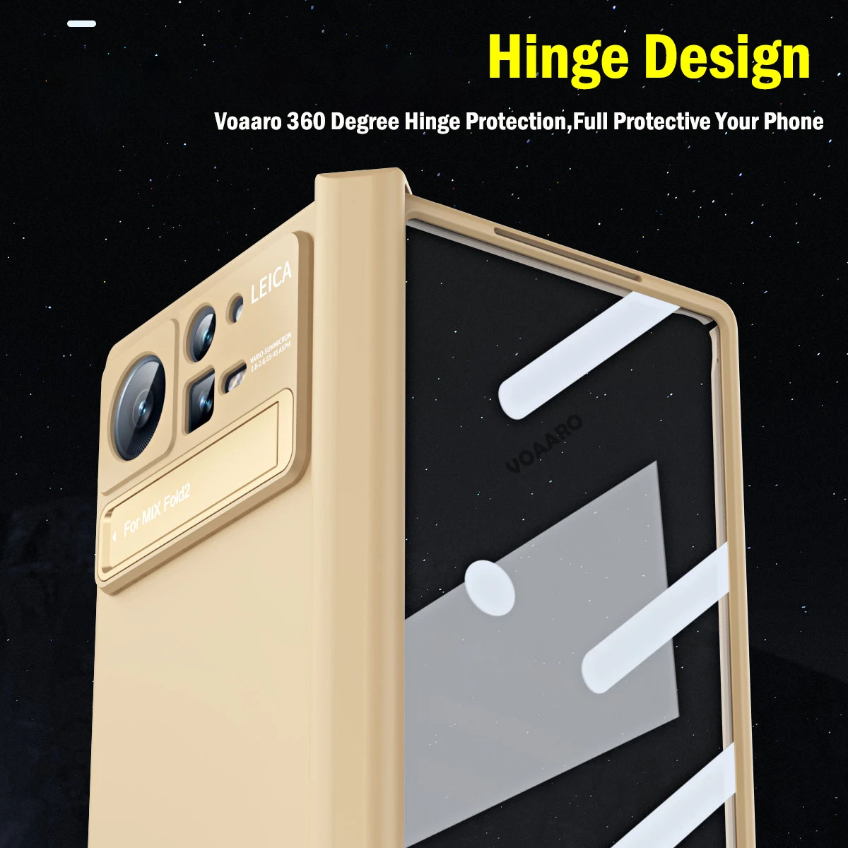 Funda For Xiaomi Mix Fold 2 Case with Kickstand Holder Front Screen Film Protector for Xiaomi Mix Fold 2 Hinge Protective Case