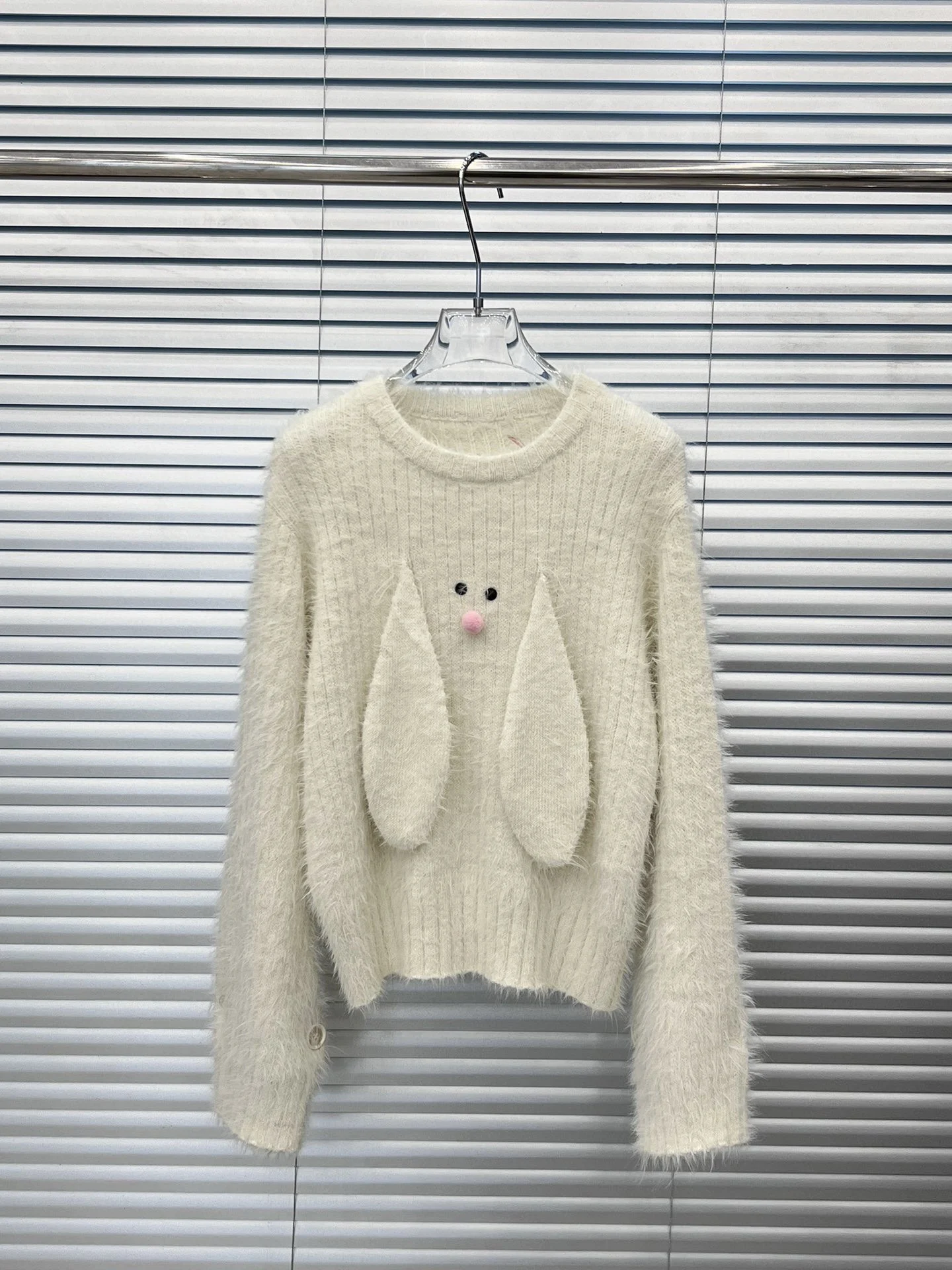 Высококачественный осенне-зимний кашемировый пуловер из меха норки с длинными