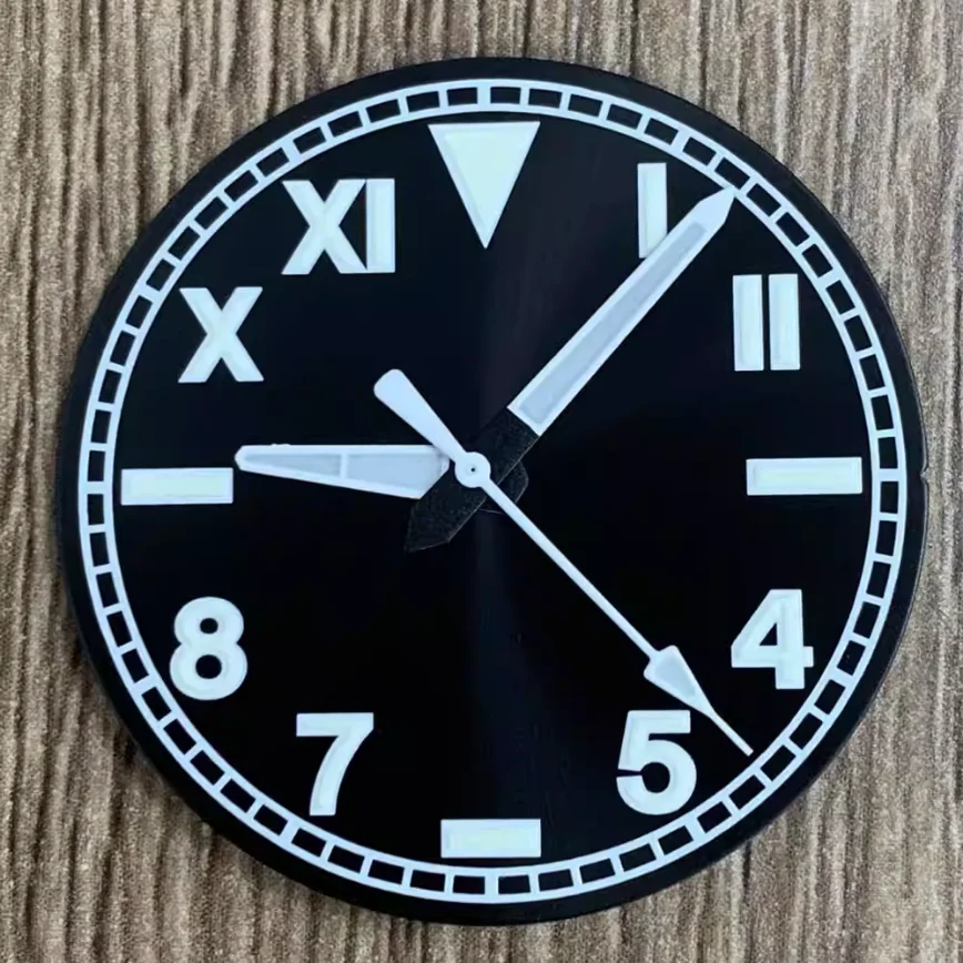 33.5MM Watch Accessory Dial 33.5MM Face + Hands Green Luminous Suitable for NH35/36/4R/7S Movements