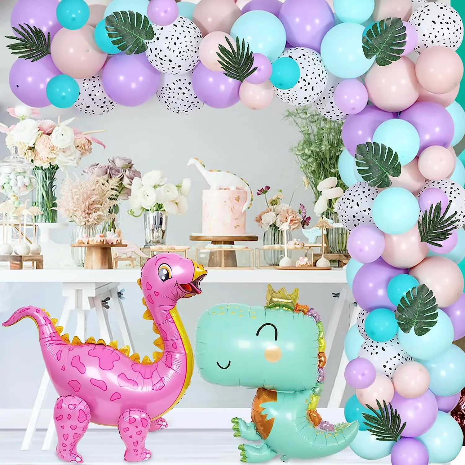 

Cheereveal Dinosaur Party Decorations for Girls Dinosaur Balloon Garland Arch Kit for Dinosaur Theme Birthday Baby Shower Decor