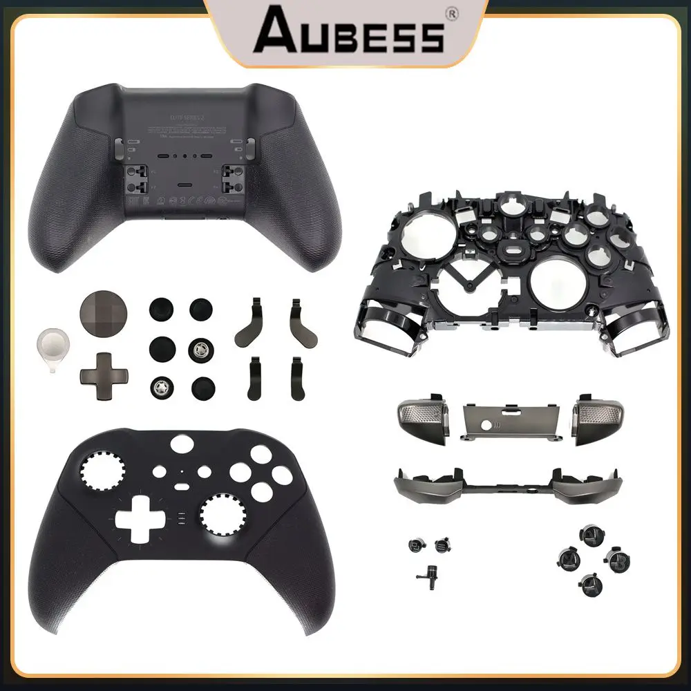 

Button Shell Kit Free Combination Handle Button Easy To Operate Compatible Handle Front And Rear Cover Gamepad 1 Set Black White