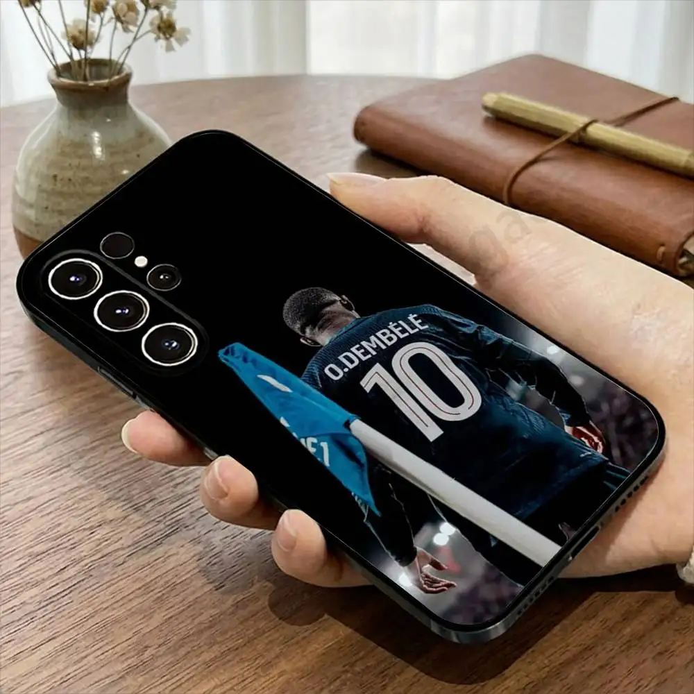 Фото Чехол для телефона Football 10 для Samsung S20, D-Dembele-S 21,22,23,24,25,26 Ultra, Plus, Lite, FE, черный мягкий чехол №4