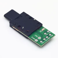 1pc type c male test board with light usb 3 0 pcb board adapter high current connector socket for data line wire cable transfer