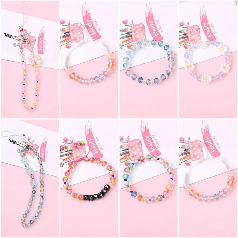 20PCS 7X8MM Gradient Color Glass Beads Crystal Faceted Ball for Handmade Diy Production Bracelet Necklace Jewelry Accessories