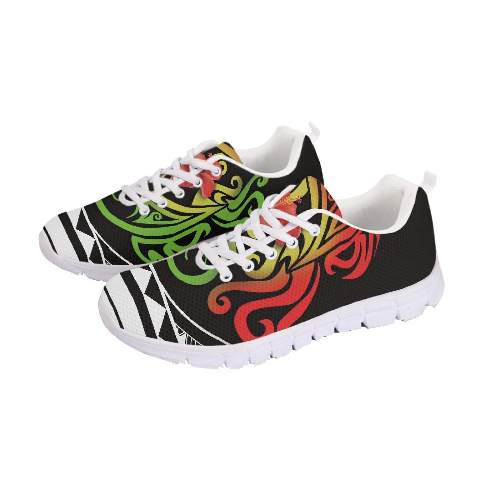 

Polynesian Tribal Samoan Totem Tattoo Samoa Prints Men Women Outdoor Comfortable Casual Walkng Jogging Shoes Soft-Soled Trainers