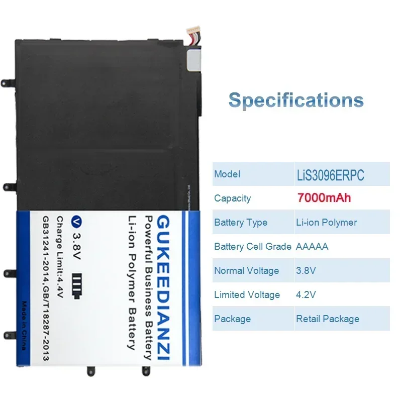 Фото High Capacity 7000mAh LiS3096ERPC Laptop Battery For SONY Tablet Z SGP311 SGP312 SGP341 №4