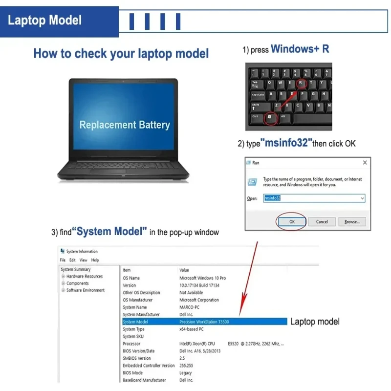 Фото F62G0 Аккумулятор 11,4 В, 3166 мАч, 38 Втч для Dell Inspiron 13 7373 7386 2 в 1 5370 7370 7380 P83G P87G Vostro 5370 P87G P83G P91G №4