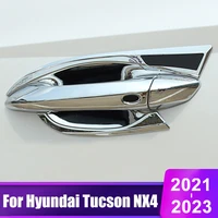 for hyundai tucson nx4 2021 2022 2023 hybrid n line car door handle outer bowl cover protect trim sticker exterior accessories