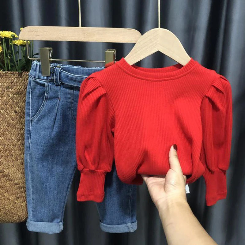 

Girls' Bottoming Shirt Autumn Korean Baby Autumn Clothes Fashion Top Princess Autumn 2022 New Style Children Baby Kids Clothing