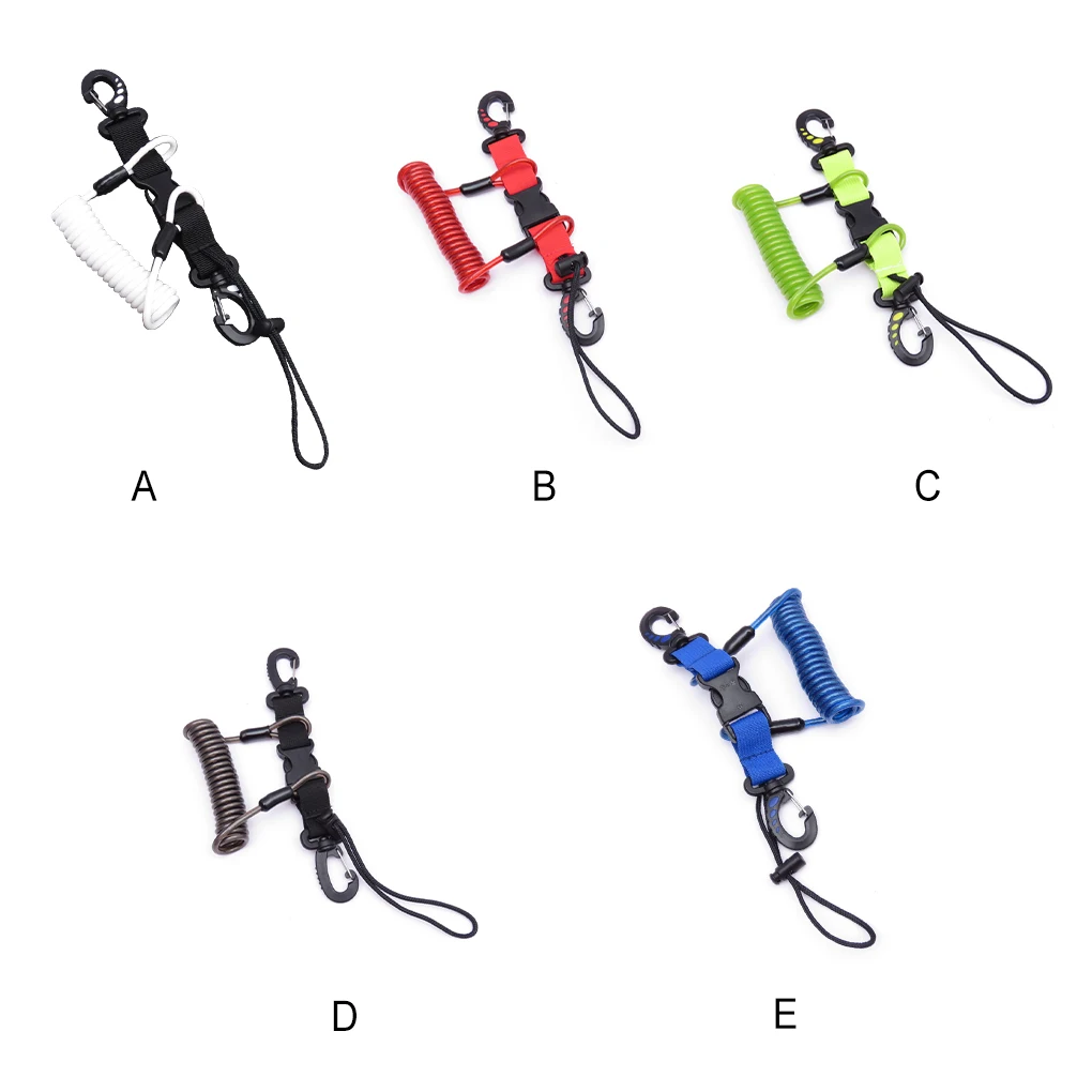 

Шнурок для дайвинга с защитой от потери, портативный быстросъемный эластичный Телескопический шнурок для подводной съемки, подсветки для к...