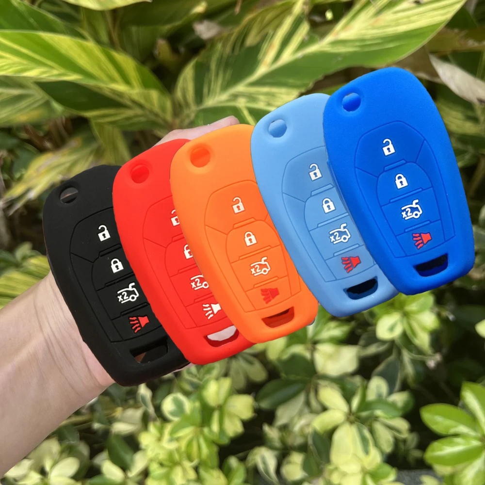 Силиконовый чехол для автомобильного ключа с 3 кнопками резиновый держатель