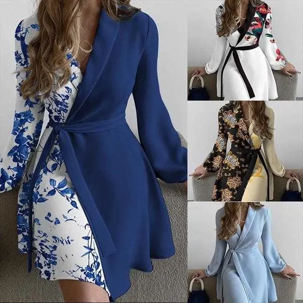 

Autumn And Winter Dress Hot-selling Arrival Lapel Simple Fashion Temperament