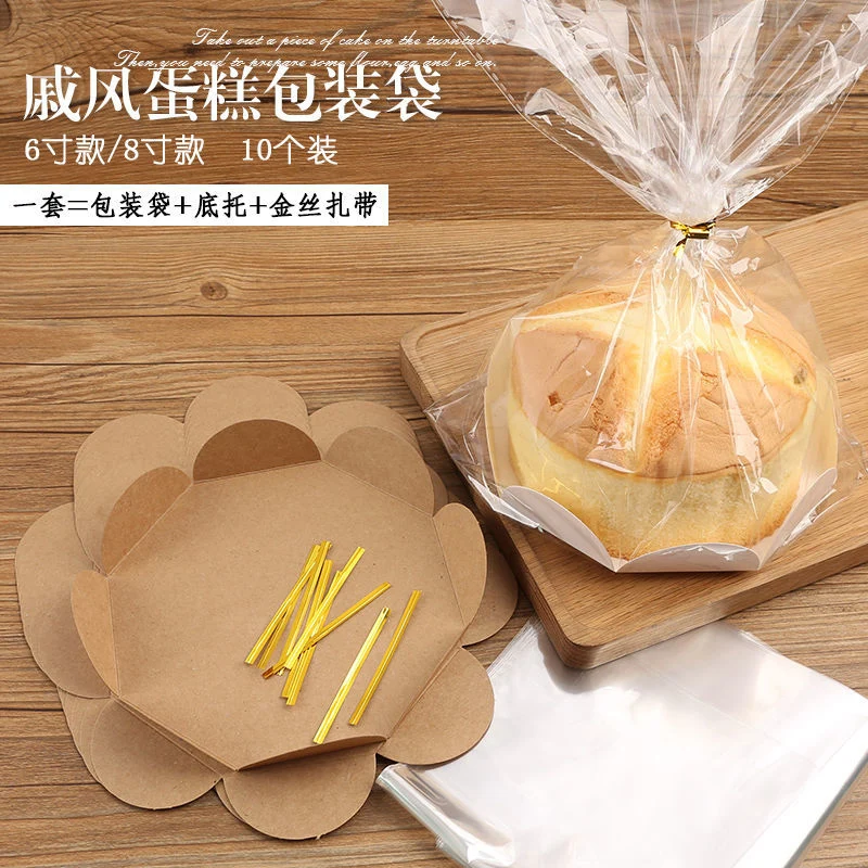 

10 Pcs 6/8 Inch Transparent Toast Snack Bread Plastic Clear Packaging Box Cake Board Disposable Dessert Birthday Picnic Tools