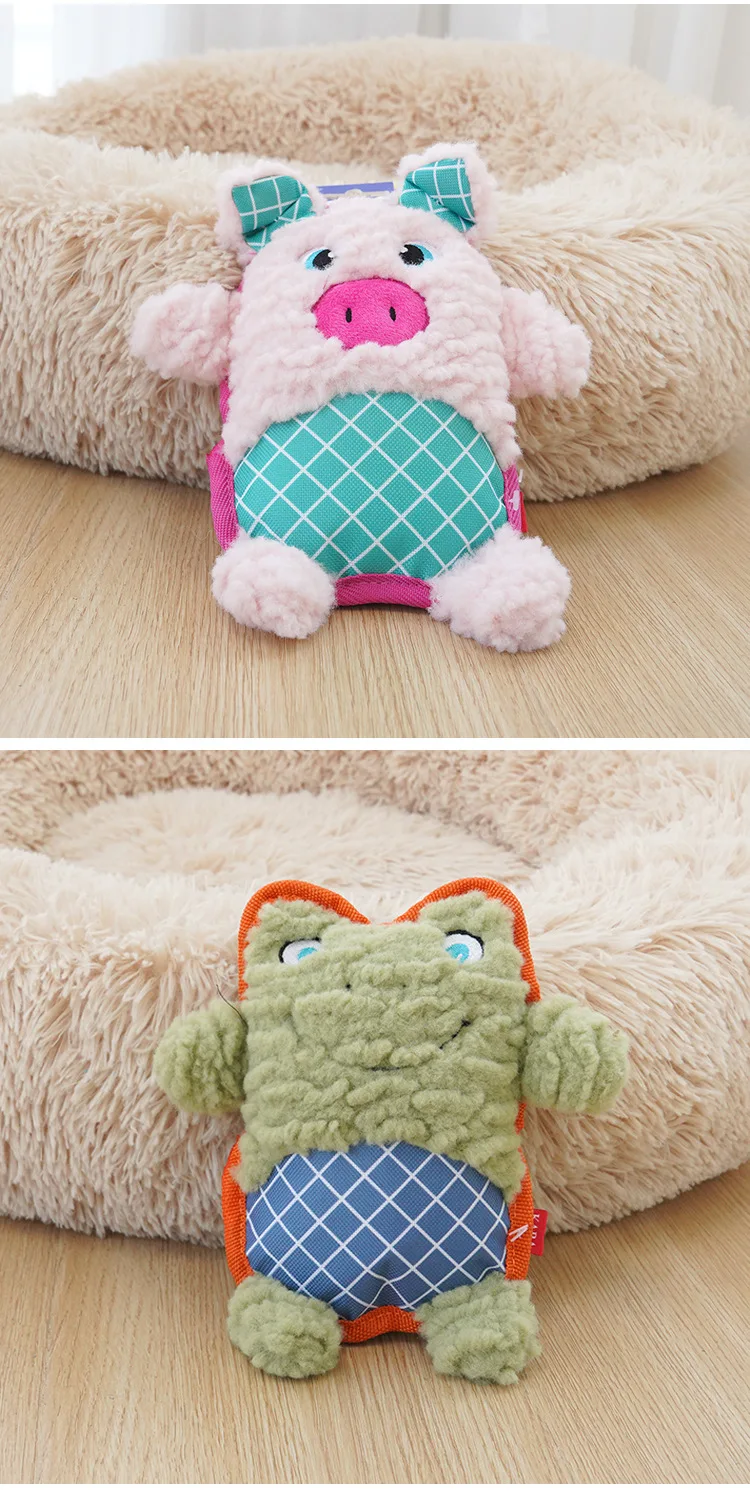 Прочные Писк-игрушки Для Собак Устойчивый К Жеванию Флисовый Материал Шлифовки