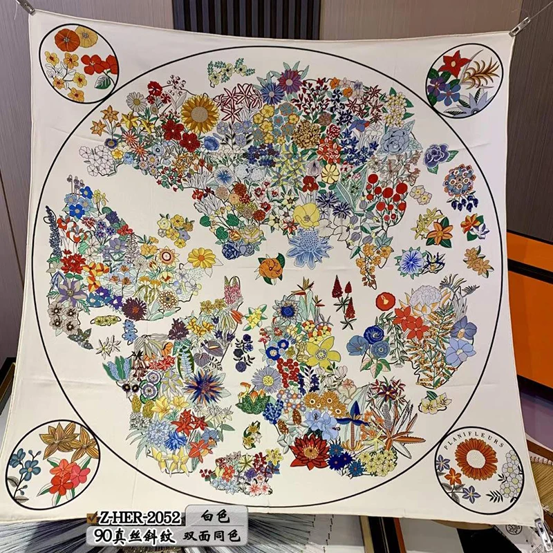 Рисунок 6 - 100% саржевый шелковый шарф