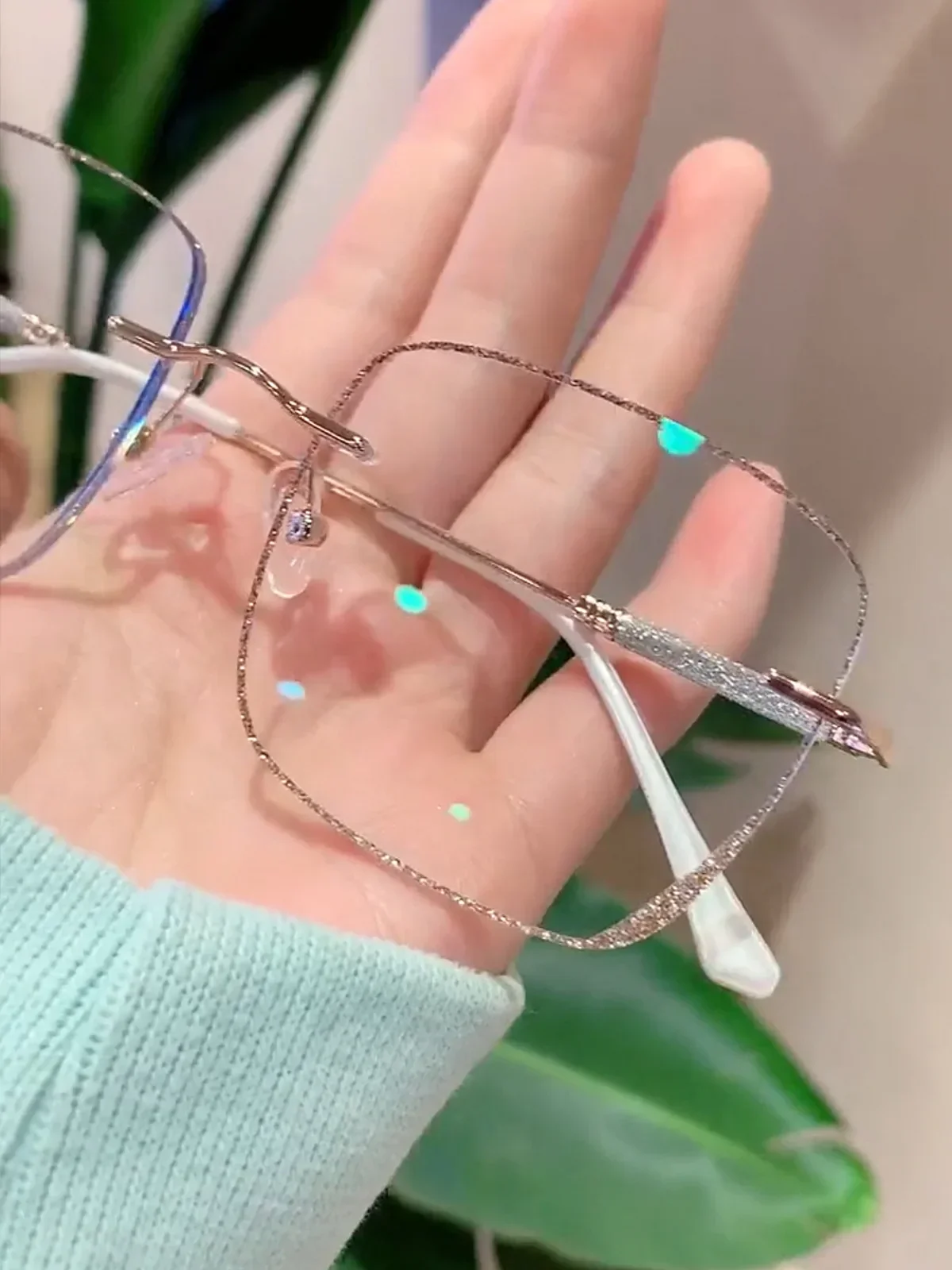 -75 -100 -125 +150 +175 Чистые очки знаменитостей безрамная отделка индивидуальная