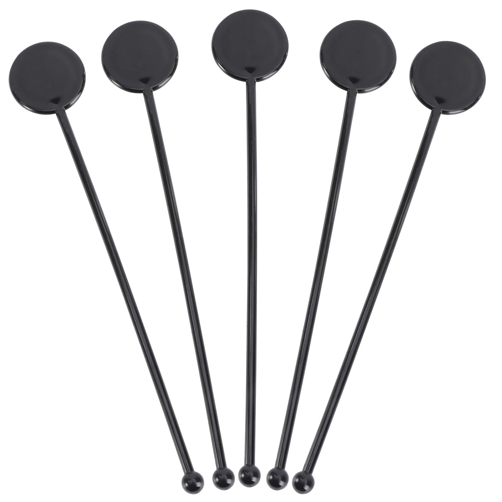 

Sticks Cocktail Stirrers Drink Coffee Swizzle Stirring Stir Stick Beverage Stirrer Mixing Rod Drinks Bar Black Muddler Spoon