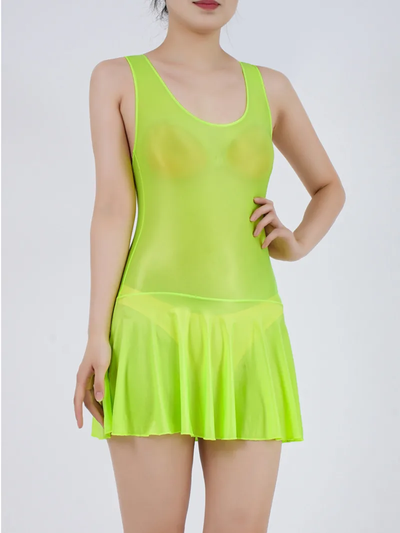 Шелковистая глянцевая ультра короткая плиссированная юбка с плоской подошвой