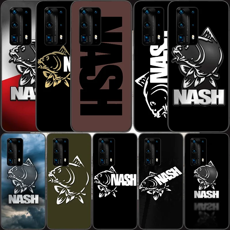 

Мягкий прозрачный чехол Nash для телефона с логотипом рыбалки Для Huawei P30 Lite P10 P20 P40 P50 Pro Mate 40 Pro 30 20 10 Lite, силиконовый чехол