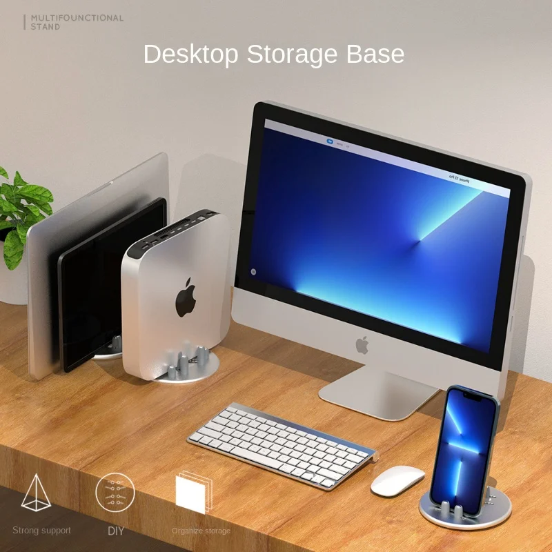 

Creative Multifunctional Tablet Computer Mobile Phone Storage Rack Notebook Vertical Base Disk Desktop Vertical Bracket