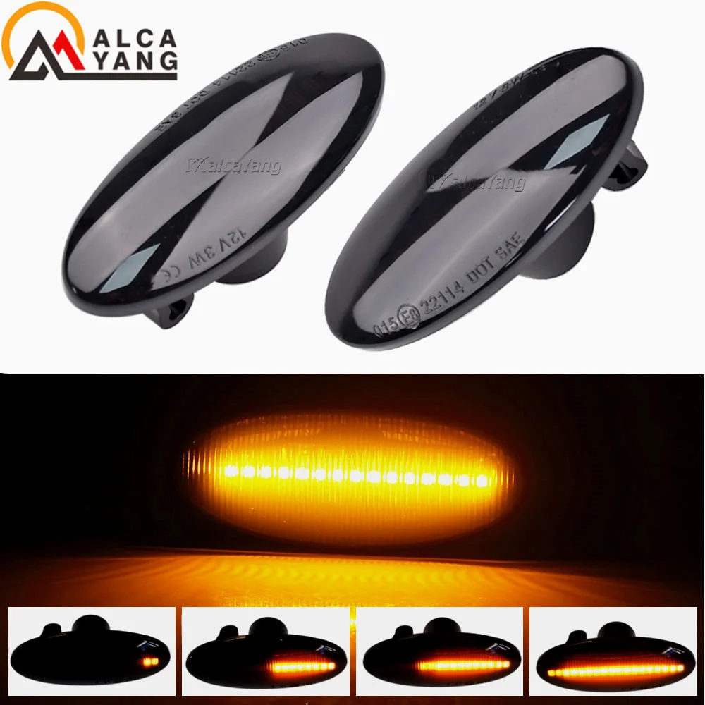 Для Nissan X-trail Qashqai J10 Cube Juke Leaf Micra Micra K13 Note E11 Автомобильный боковой габаритный фонарь, динамический светодиодный указатель поворота