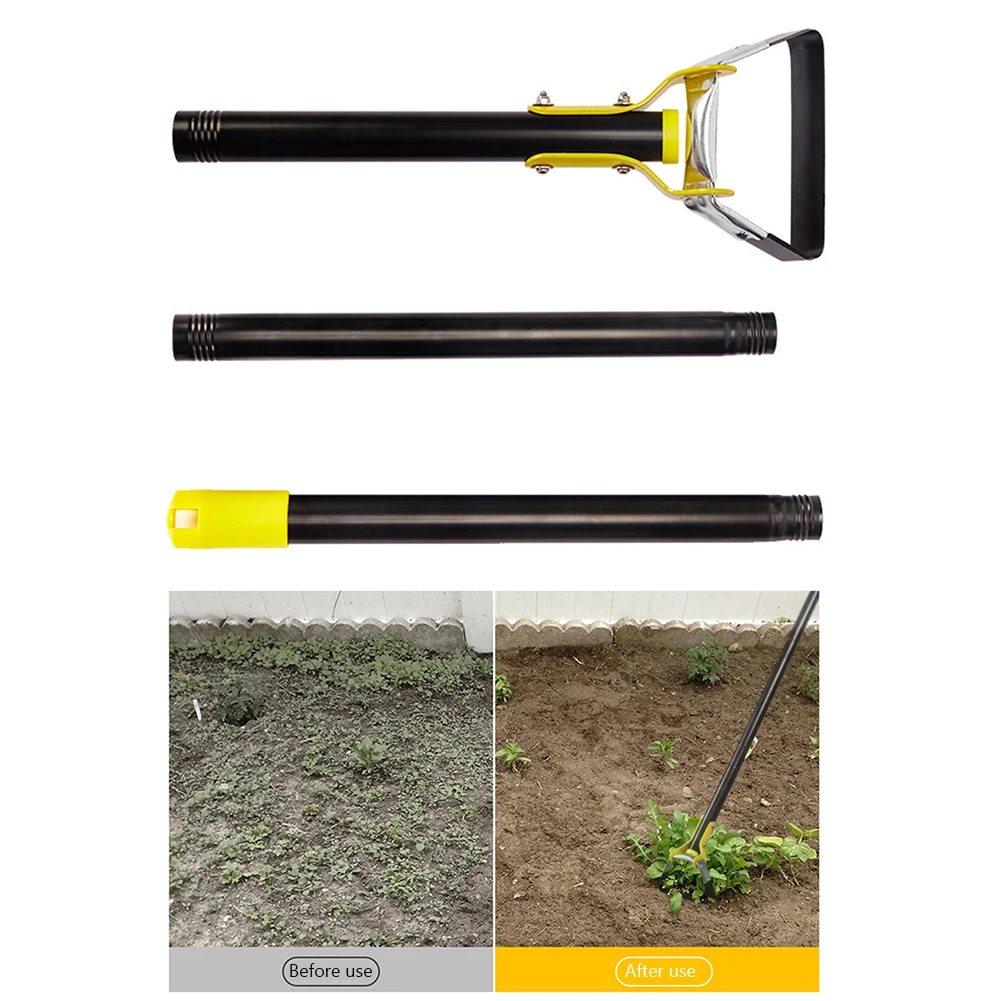 

Garden Hoe Tool 1.2m/1.6m Stainless Steel Sharp Stirrup Loop Hoe for Loosening Soil Planting Ergonomic Weeding Tool