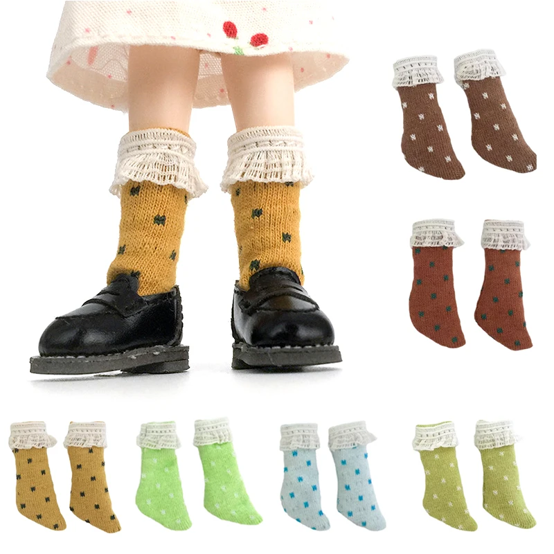 

1 Pair 1/3 1/4 1/6 Stripe Doll Socks for Doll Stocking Clothes Accessories Children Girl DIY Christmas Gift Dollhouse Toys