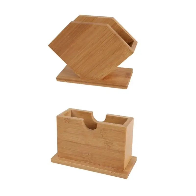 

Бамбуковая коробка для салфеток, кубический Веерообразный держатель для бумажных салфеток, коробки для дома, кухни, обеденного стола, декор...
