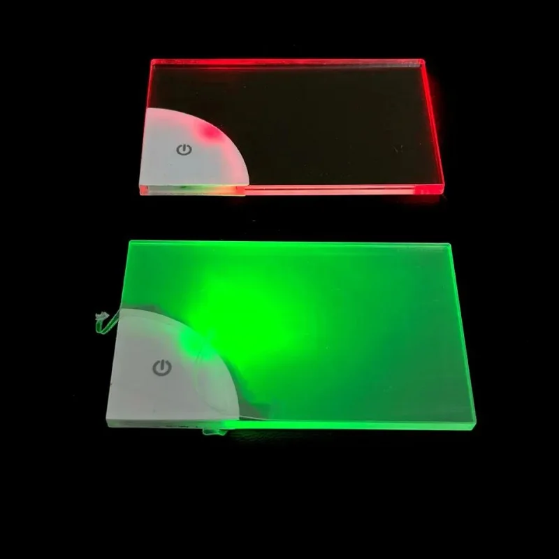

custom design 2023 hot sales Volume supply superior quality printing plastic transparent led business card