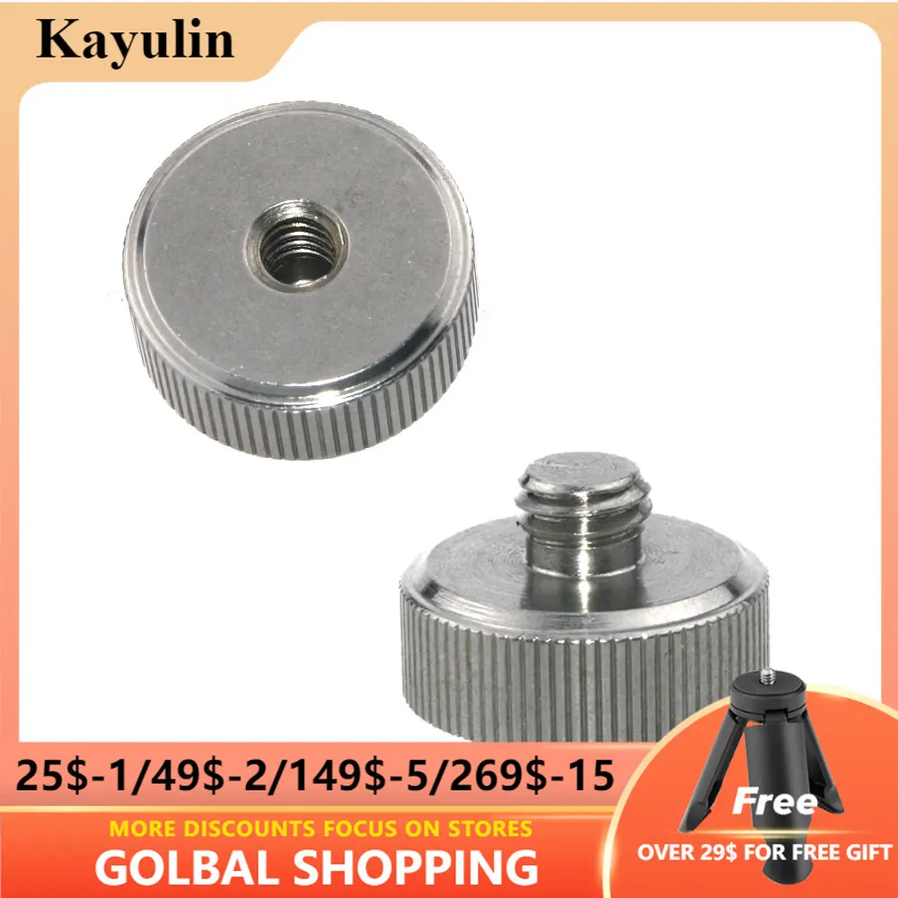 

Kayulin Screw Adapter 1/4 inch Female to 3/8 inch Male For camera & tripod & monopod Photo Studio
