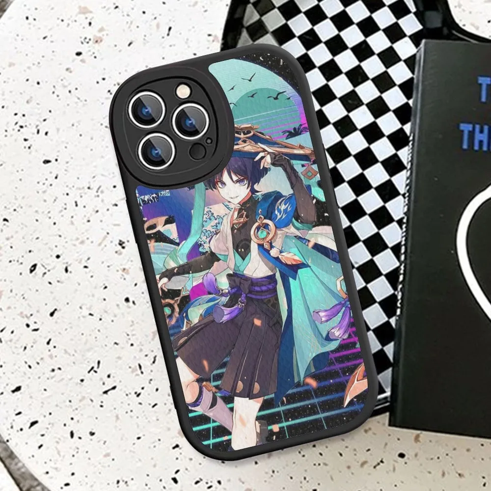Чехол для телефона Genshin Impact Wanderer из жесткой кожи iPhone 14 13 12 Mini 11 Pro Max Xs X Xr 7 8 Plus 6 6s