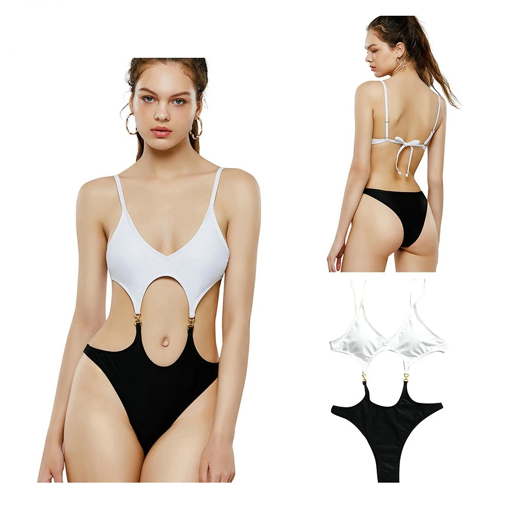 

Push Up Women Swimsuit One Piece Sexy Swimwear Women 2023 Bath Suit Stitch Detail One-pieces Swimming Suit Bathing Suits
