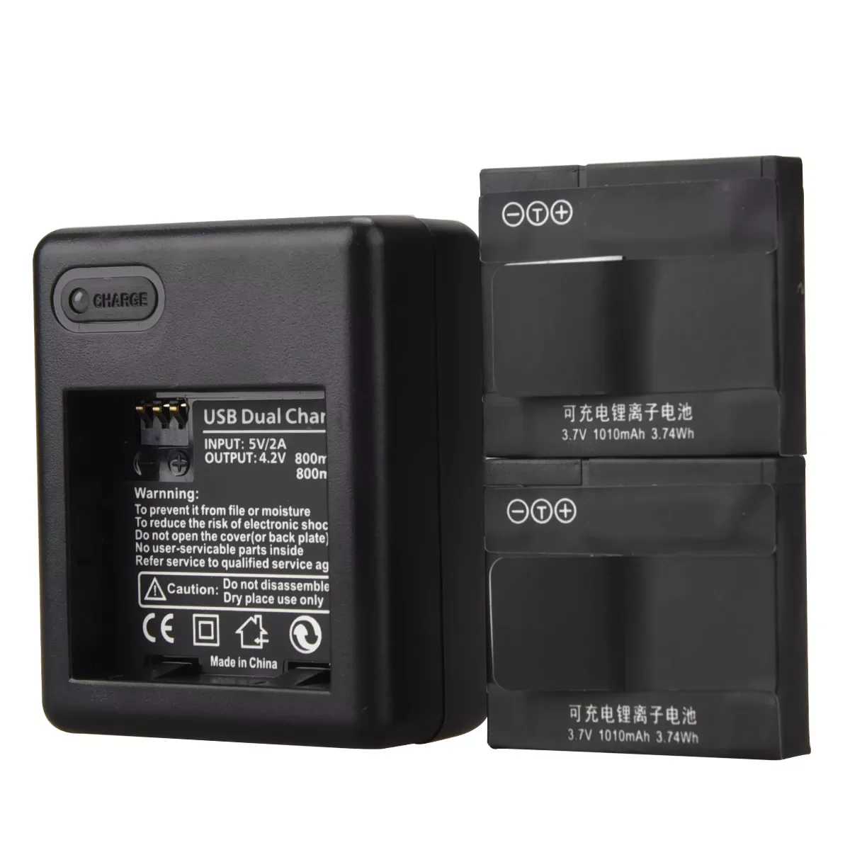 

1010mAh AZ13-1 Battery for Xiaomi Yi XiaoYi 4k Sport Action Camera DV Cam + USB Battery Charger Replacement Li-ion Battery