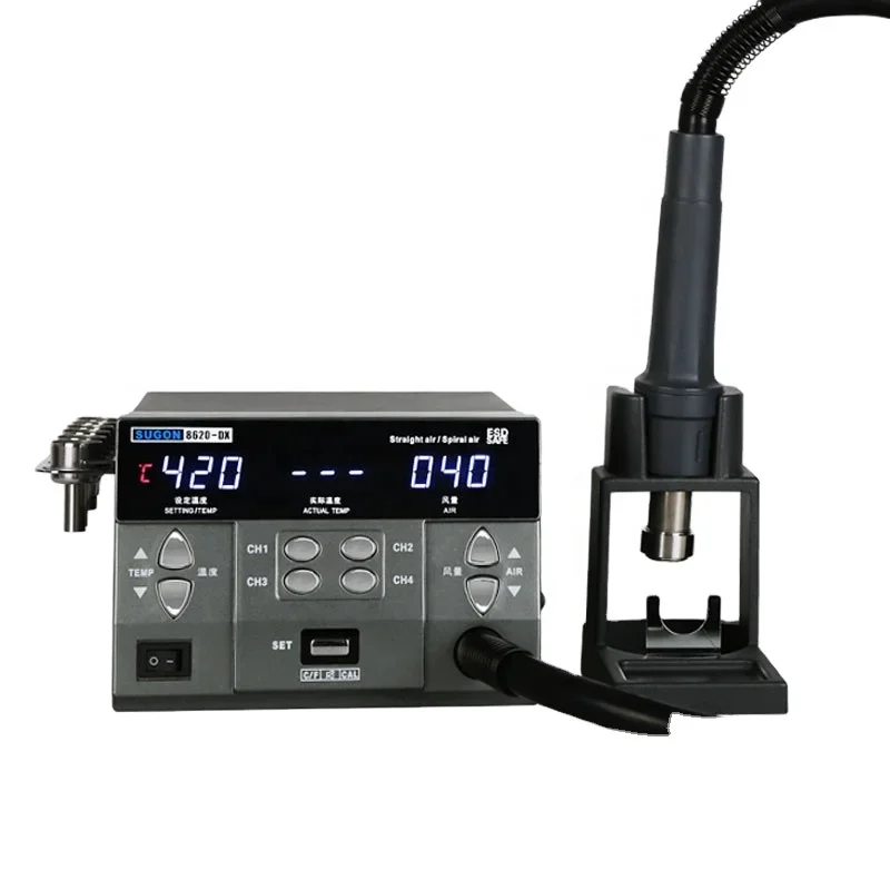 Паяльная станция SUGON 8620DX паяльная с горячим воздухом воздуходувка пистолет и