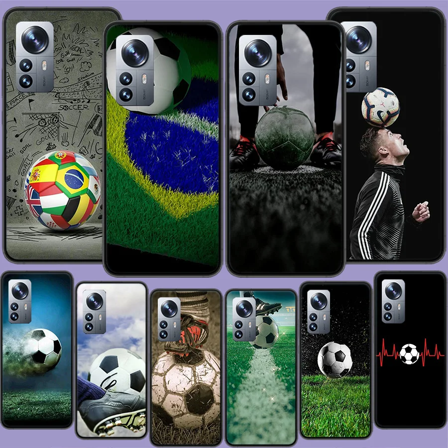 

Дизайнерский чехол для телефона с футбольным мячом для Xiaomi Poco X3 NFC X4 GT M2 M3 M4 M5 M5S X5 Pro F3 F2 F1 Mi Note 10 Lite A3 CC9E Sili