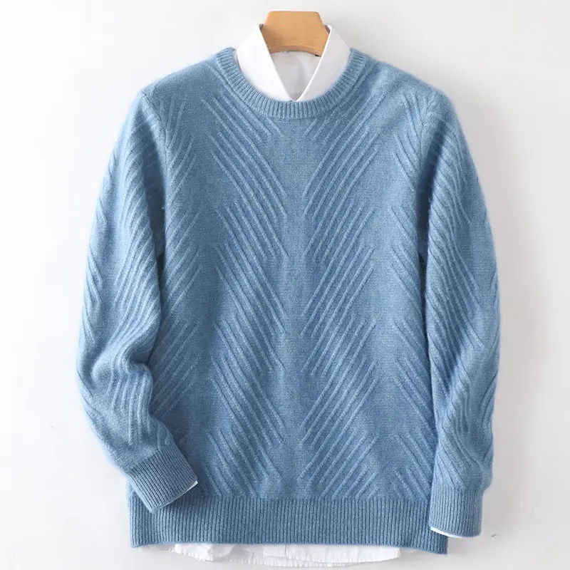 

2022 New Autumn Winter Men's Warm Sweater High Quality Fashion Casual Comfortable Knit Pullover Thick Sweater Male Brand M19