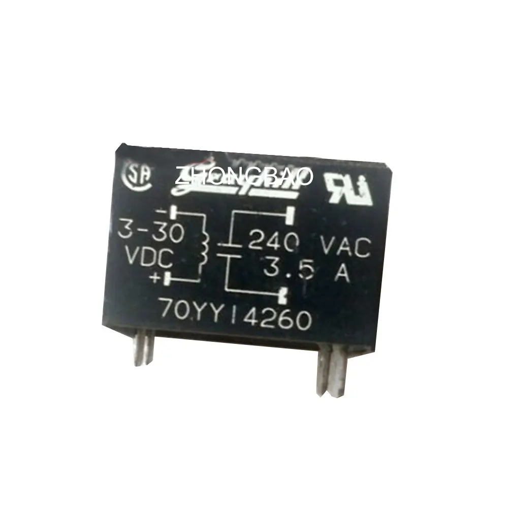 

Реле 70YY14260-2 5-10VDC 3,5/240VAC CJES 5 шт.