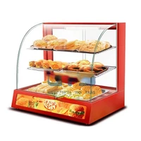 painted metal curved glass warming showcase commercial kitchen cooking equipment restaurant