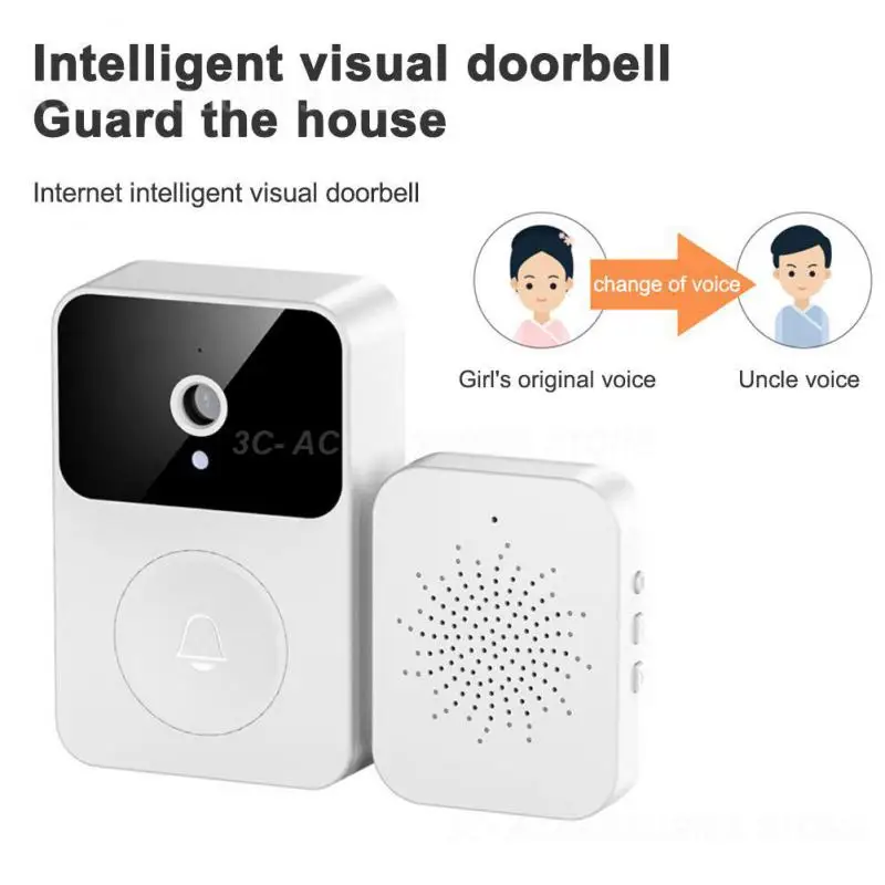 

Дверной звонок с функцией удаленного мониторинга, умный видеозвонок с голосовым Интерком, длительный режим ожидания, Визуальный дверной звонок для умного дома