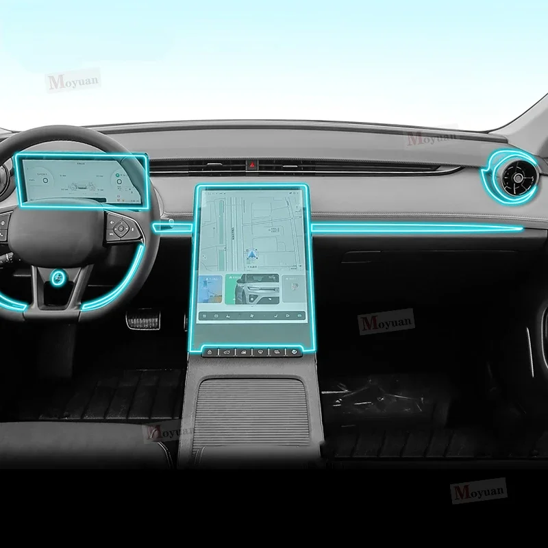 Для ENOVATE ME5 2021-2022 экран ТПУ прозрачная защитная пленка наклейка для салона