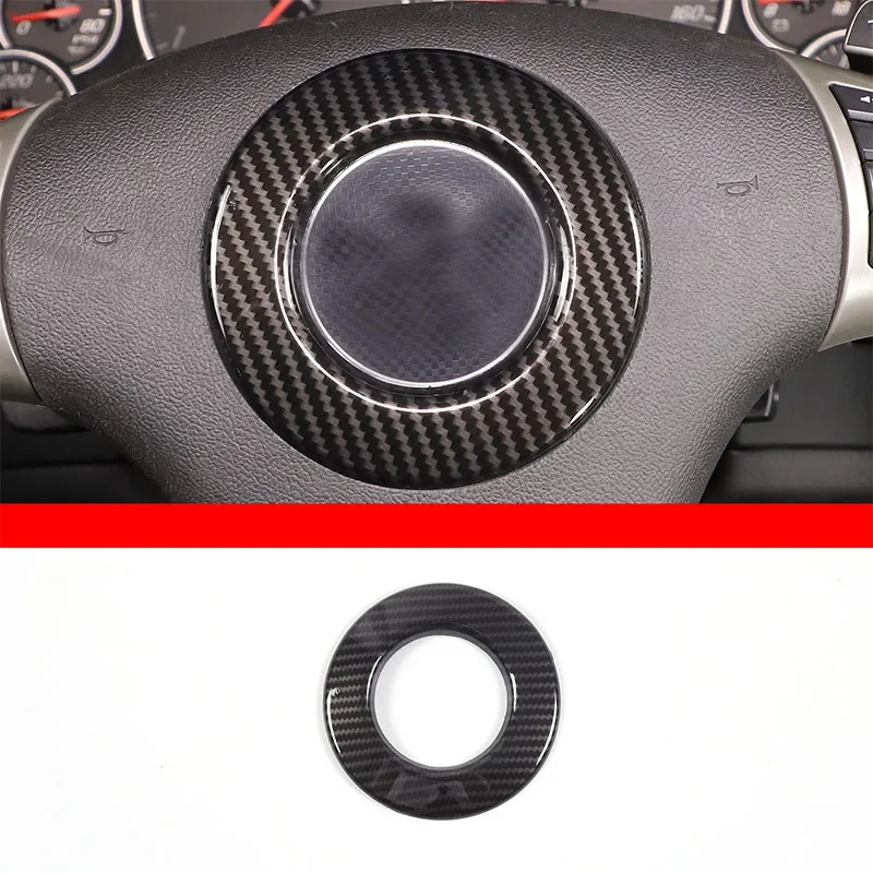 ABS углеродное волокно стиль автомобильный руль логотип кольцо накладки наклейки