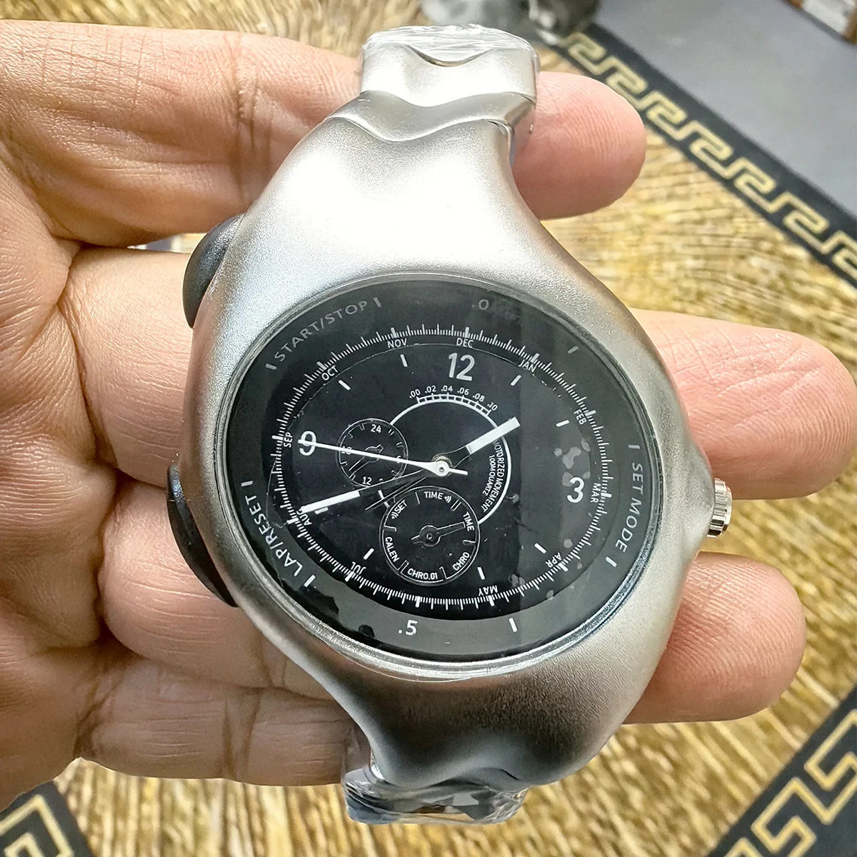 Роскошные наручные часы y2k для мужчин модный бренд Ins Niche Design ретро поворотные