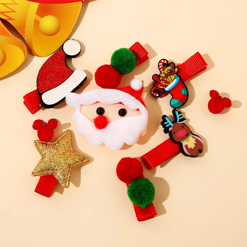 Christmas Children's Hairpins Cute Girls Headdress Christmas Present For Baby Girls