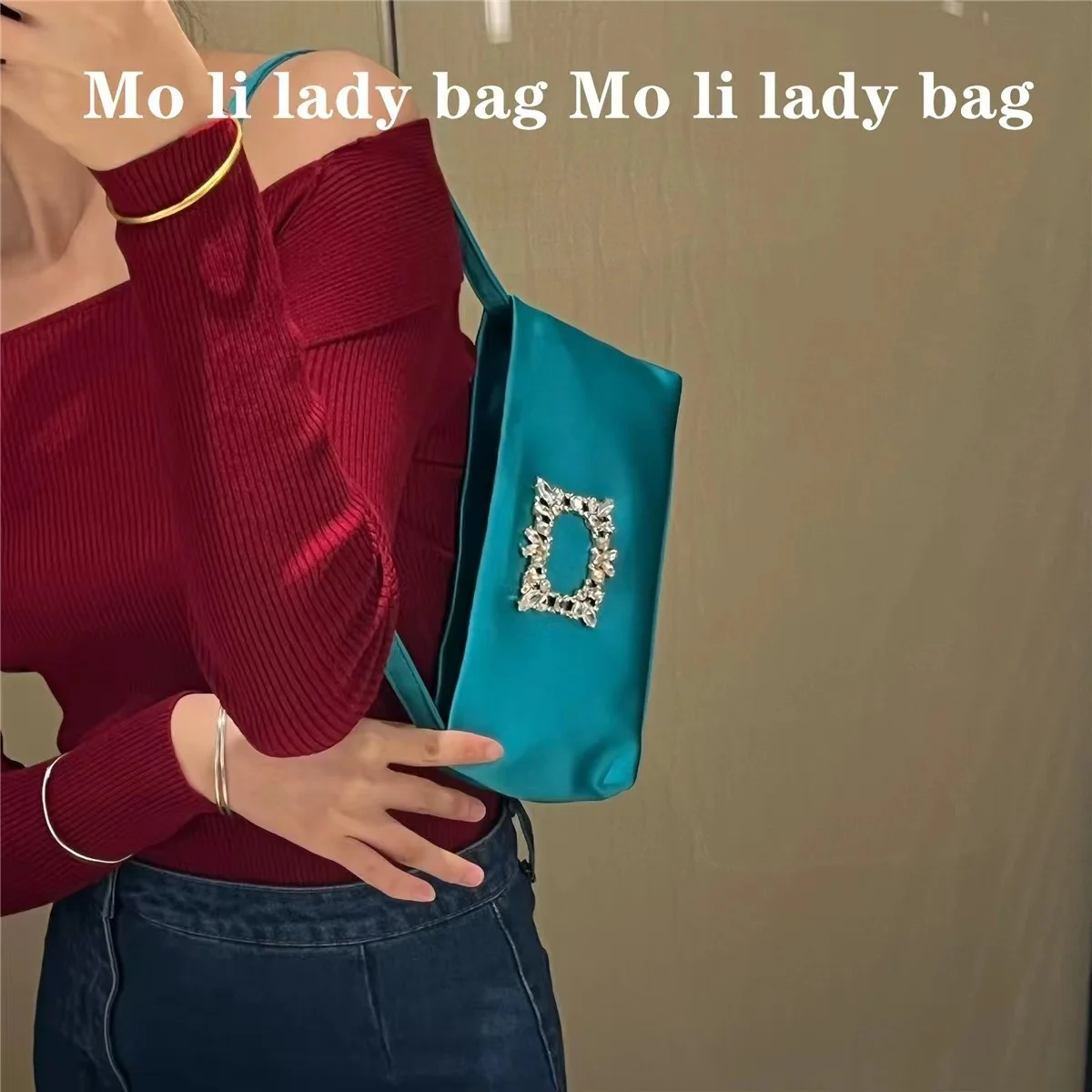 Роскошная атласная квадратная сумка женская элегантная блестящая сумка-клатч со